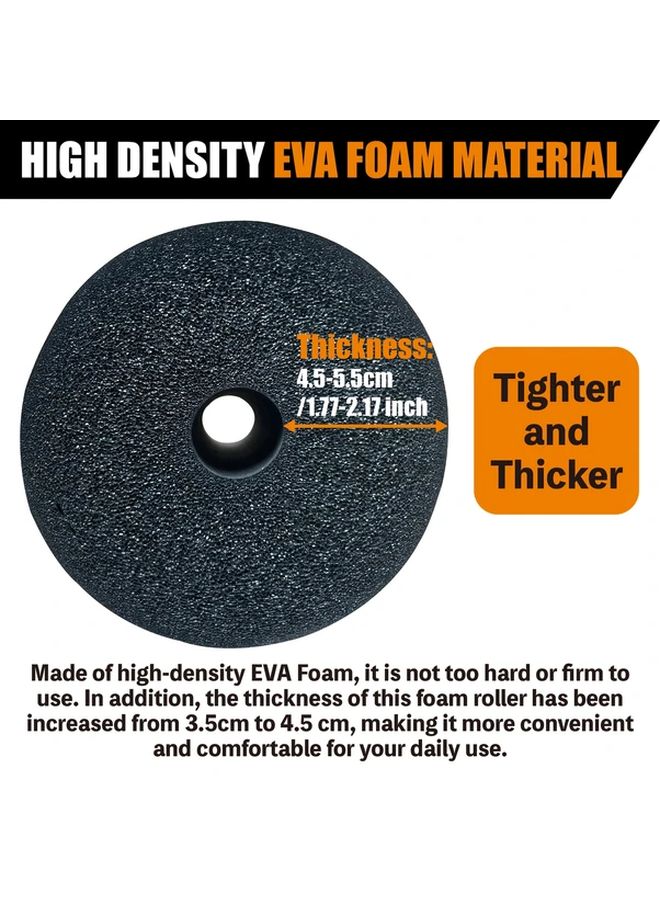 High Density Foam Roller Pad Replacement 4pcs Set 7 9 x 4 8 x 1 2 Inches For Gym Equipment - Image 5