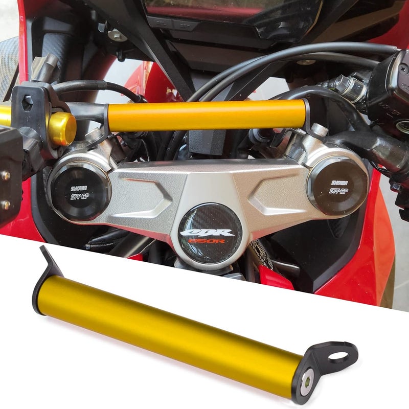 LEDISHUN Motorcycle GPS Bracket Navigation Bracket Phone Holder for Honda CBR650R (2018-2024) - Gold - Image 1