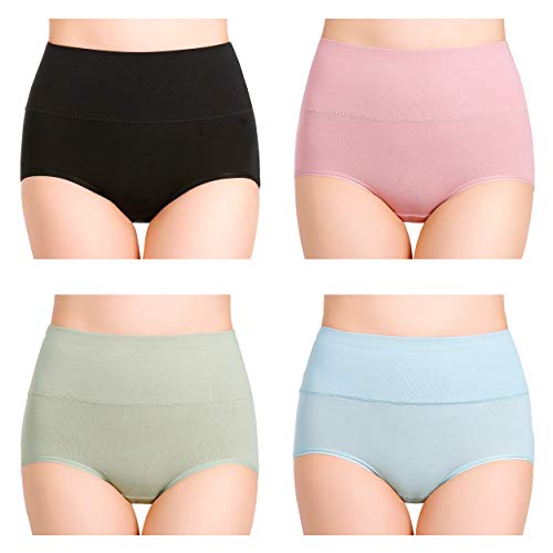 cauniss Cotton Panties High Waisted C Section Recovery Postpartum Soft Full Coverage Underwear for Women(7 Pack) (multicolor, Medium) - Image 3