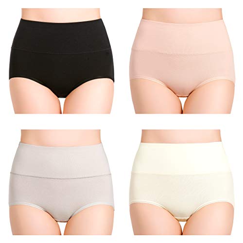 cauniss Cotton Panties High Waisted C Section Recovery Postpartum Soft Full Coverage Underwear for Women(7 Pack) (multicolor, Medium) - Image 2