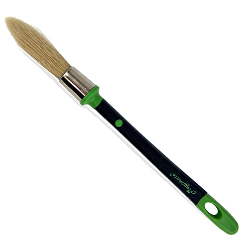 Magimate Small Paint Brush for Touch Ups, Trim Stain Brush for Sash, Baseboards, House Wall Corners and Art Application, One Singe Size 0.6-inch (15mm) - Image 1
