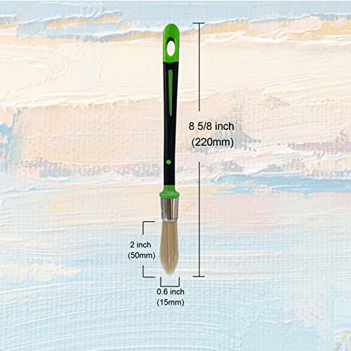 Magimate Small Paint Brush for Touch Ups, Trim Stain Brush for Sash, Baseboards, House Wall Corners and Art Application, One Singe Size 0.6-inch (15mm) - Image 3