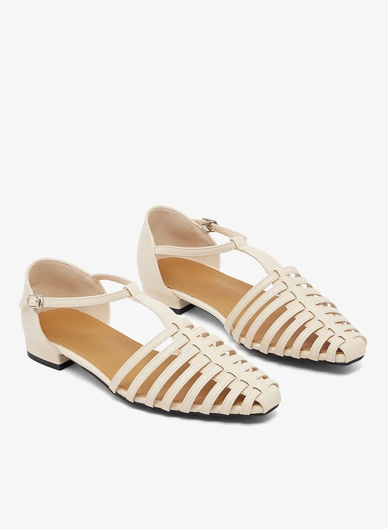 Ginger Beige Flat Gladiator Sandals for Women | Best Price UAE