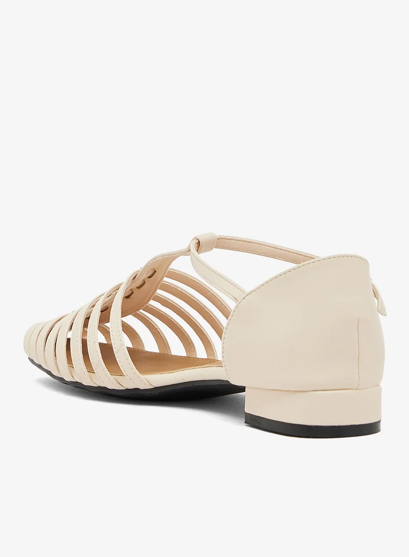 Ginger Beige Flat Gladiator Sandals for Women | Best Price UAE