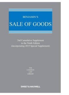 Benjamin`s Sale of Goods 2nd Supplement 