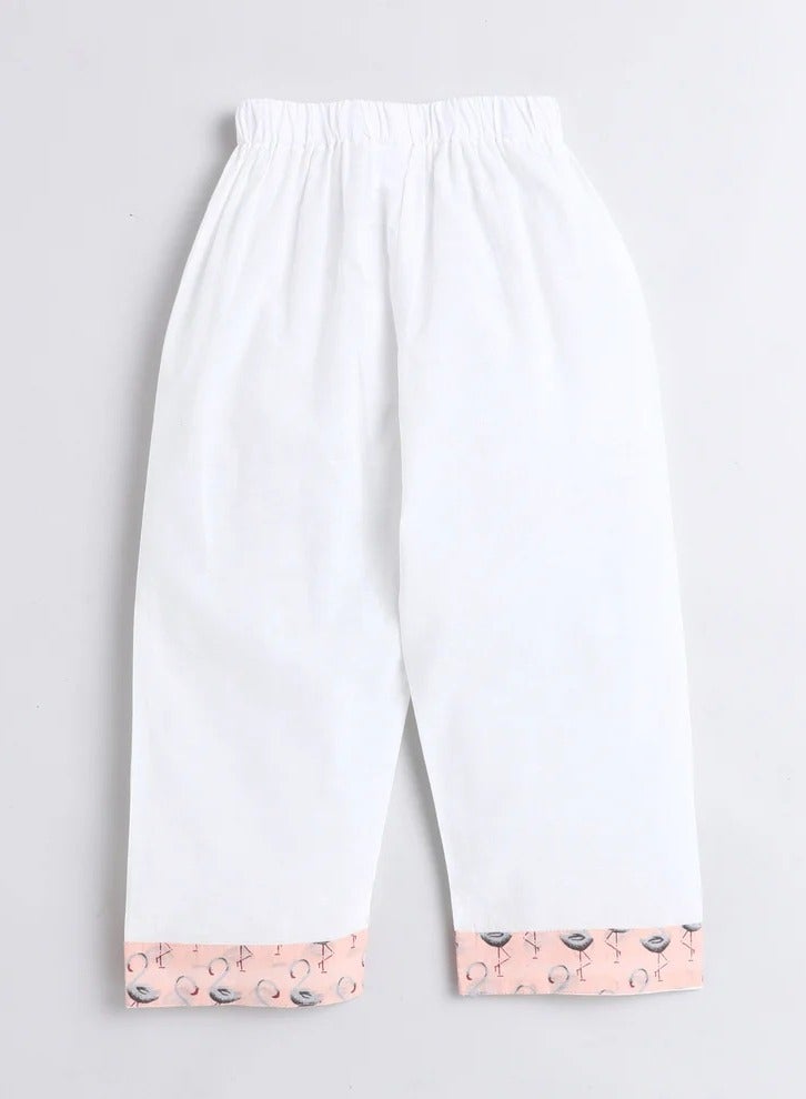 بولكاتوتس ملابس نوم بأكمام كاملة من Polka Tots من Fauna Kurta Pyjama - لون الخوخ  - Image 4