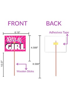 WOBBOX WOBBOX Baby Shower Combo of Party Props 16 Pcs & Blue Color Baby Shower Bunting Banner, with Mommy to be Rose Red Sash, Baby Shower Decoration Item (Pack of 3)  - Image 4