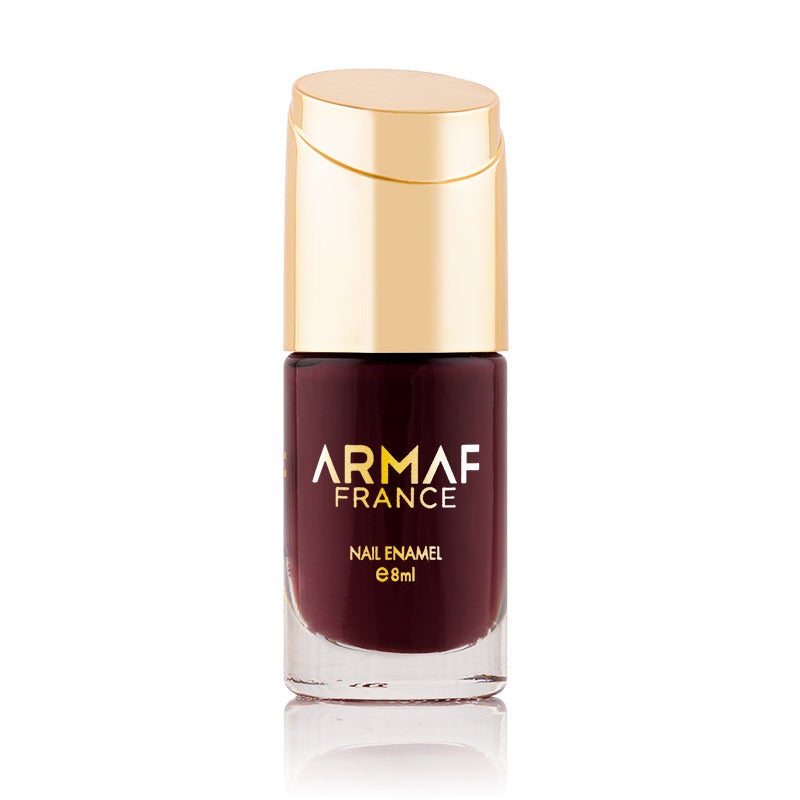 Armaf France Glitter Nail Enamel 8ml, Hickory, Long Lasting Nail Polish, Shimmer Finish High Shine, Quick Dry Resistant Nail Colour, Long Lasting, Lightweight & Non Sticky, Best For Every Outfit