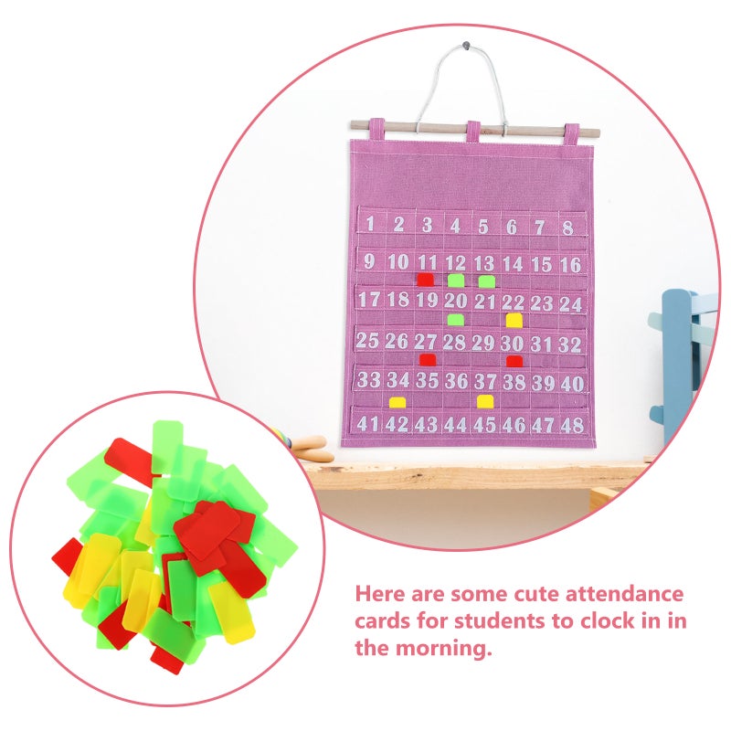 Schedule Chart for Classroom, Durable Attendance Cards for Kindergarten and School Use - Image 3