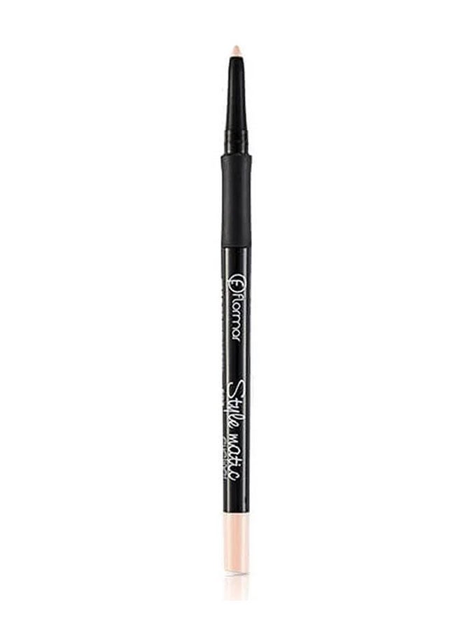 flormar Stylematic Matte Finish & Waterproof Lift Eye Pencil S04 Cream Dream - Image 2