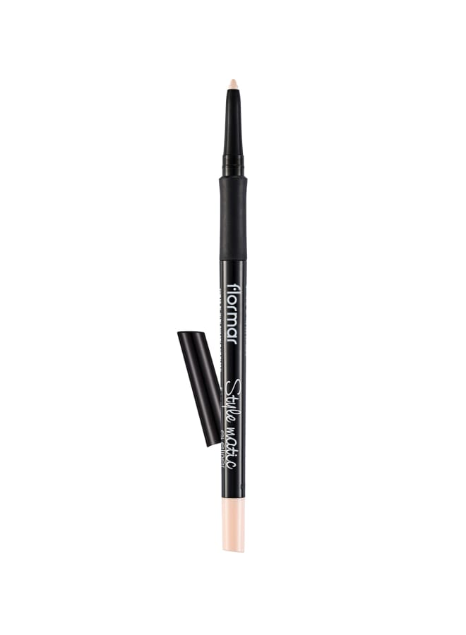 flormar Stylematic Eyeliner – S04 Cream Dream – Twist-Up Waterproof Eye Pencil, High-Pigment Color, Smudge-Resistant, Quick-Setting, Long-Lasting Definition S04-CREAM DREAM - Image 1