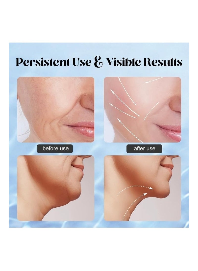 hayapoint Neck and Face Massager Device, EMS Facial Lifting and Sculpting Tool, Anti-Aging Double Chin Reducer, Skin Tightening and Wrinkle Remover, Beauty Device with 3 Light Modes and Vibration for Firming and Contouring  - Image 5