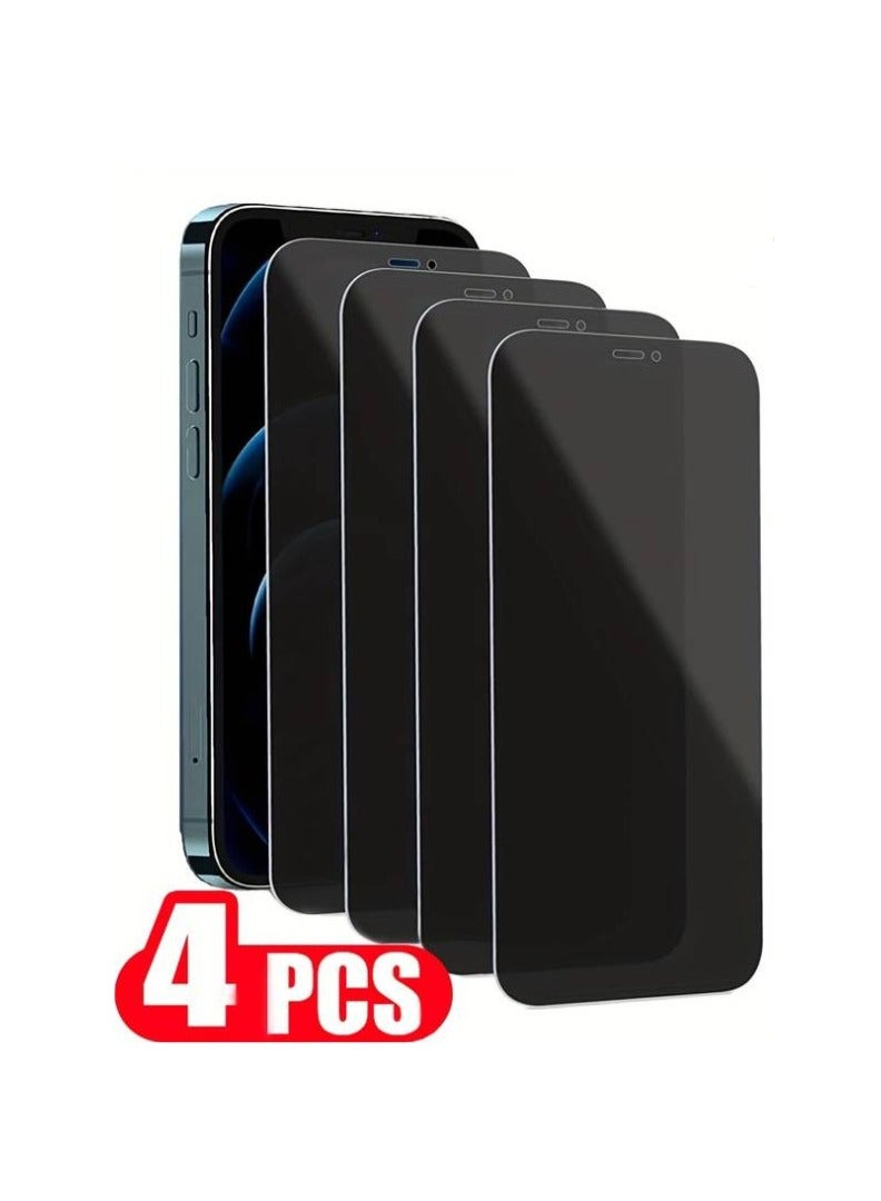 AS2 iPhone 14/13/13 Pro HD Anti-Spy Privacy Glass Protector  - 6.1 inch (4 Pack Set) - Image 1