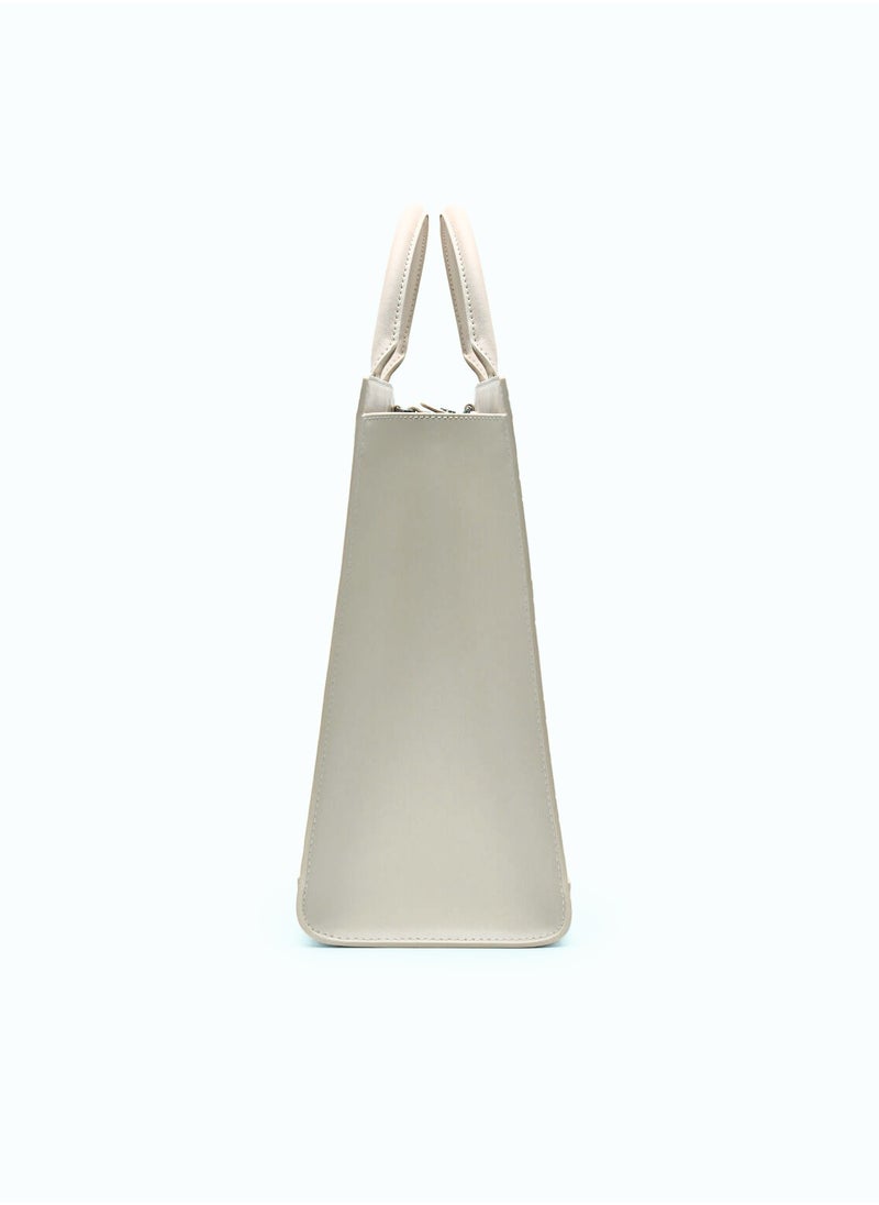 Pedro - Studio Leather Pixel Tote Bag - Image 1