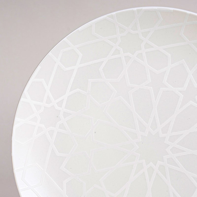 لا ميسا طقم عشاء بورسلان من لا ميسا باللون الأبيض 18 قطعة - Image 3