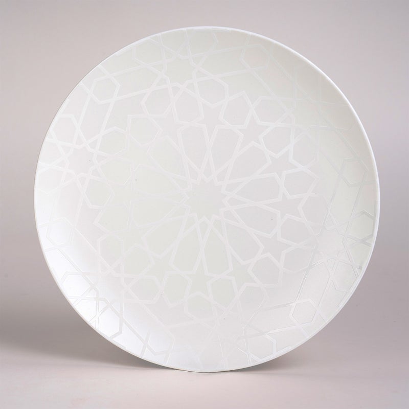 لا ميسا طقم عشاء بورسلان من لا ميسا باللون الأبيض 18 قطعة - Image 2