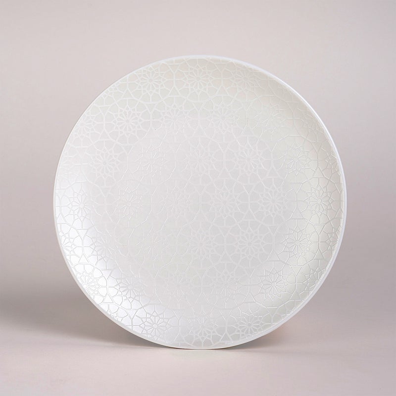 لا ميسا طقم عشاء بورسلان من لا ميسا باللون الأبيض 18 قطعة - Image 4