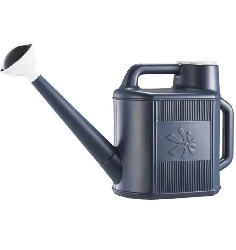 Watering Can Long Spout with Detachable Shower Nozzle 10L Container for Indoor and Outdoor Plant, Dragonfly Design, Garden Plant Irrigation 32X26.5X8CM (Grey) - Image 1