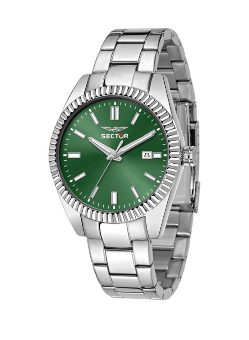 Sector 240 41MM 3H GREEN DIAL BR SS - Image 1