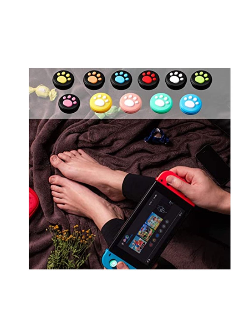 Silicone Thumb Grip Caps Replacement Cute Cat Claw Design Analog Stick Joystick Cap Soft Cover Compatible for Switch, Switch Lite and Joy-Con Controller (28 Pieces)  - Image 4