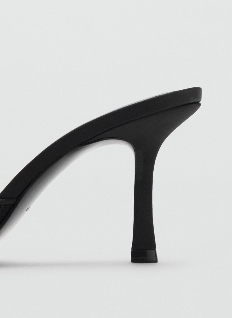 MANGO Lace heeled sandals - Image 3