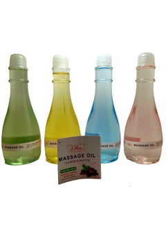 Generic 4 Pieces Massage Oil For Body Massage With Distinctive Scents  - Image 2