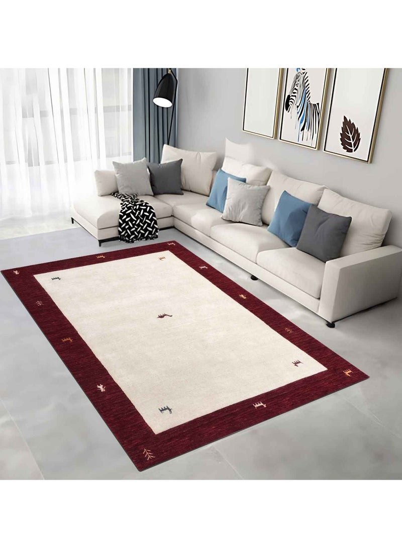 CASANOVA WOOL RUG -150X230 CM- RED - Image 1