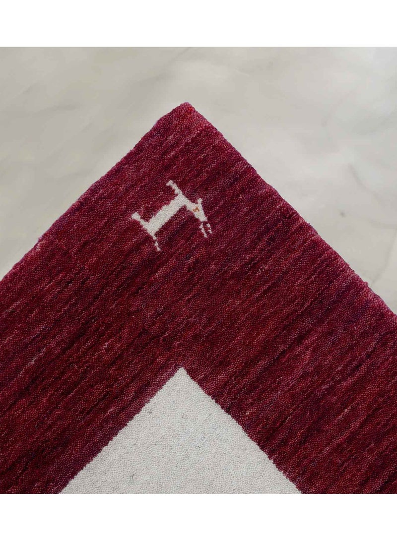 CASANOVA WOOL RUG -150X230 CM- RED - Image 3