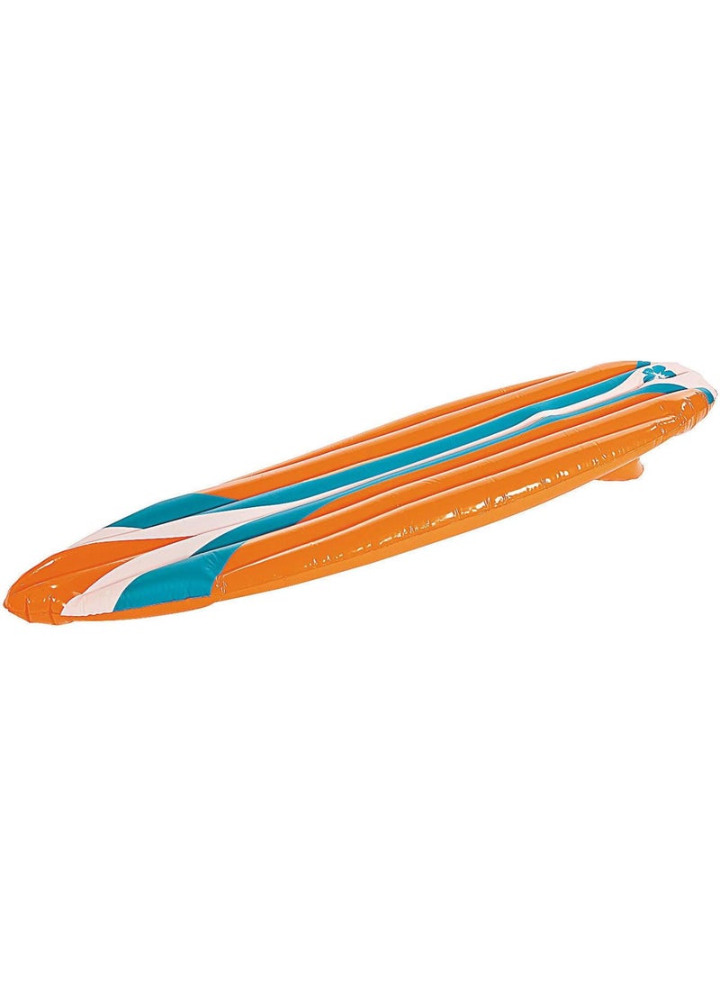 Fun Express Fun Express 60 x 20 Tropical Colors Inflatable Vinyl Surfboard 1 Piece Great for Birthdays Parties Luau and Tiki Themes 