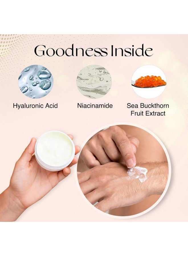 نوريش مانترا كريم الترطيب اليومي من Urban Raja | مرطب للوجه للبشرة الجافة وتقليص المسام | غني بحمض الهيالورونيك والنياسيناميد | يناسب جميع أنواع البشرة | للرجال | 50 مل - Image 4