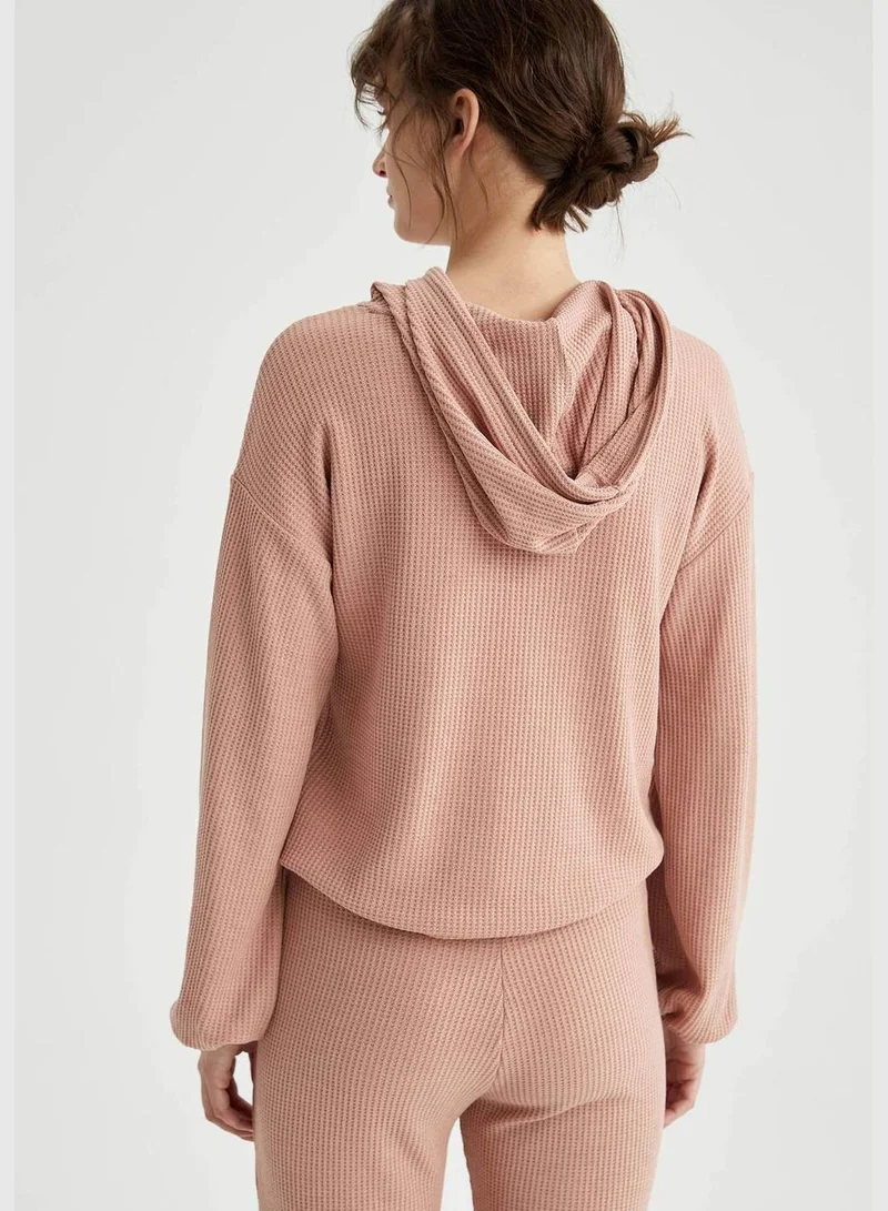 DeFacto Woman Knitted Regular Fit Hooded Sweat Shirt