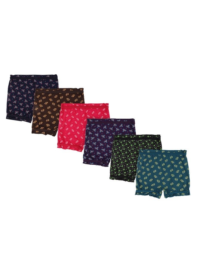 BODYCARE Printed Unisex Bloomer 100% Cotton Multicolor Soft Comfortable | Skin Friendly | Innerwear | Pack of 6 Multicolour - Image 1