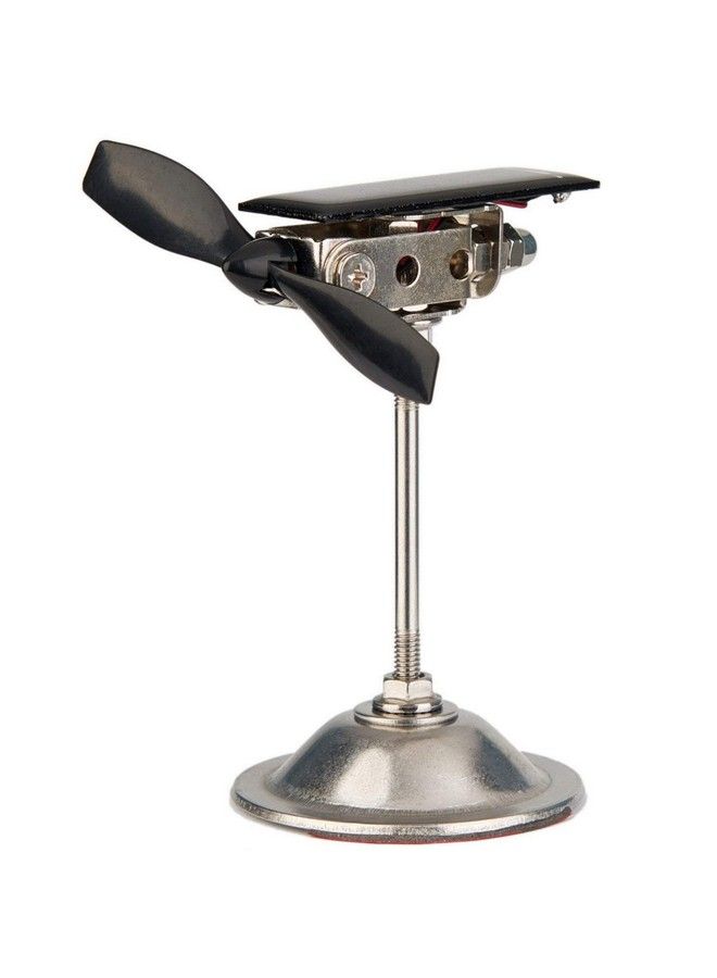 Sunnytech توربين ريحي بالطاقة الشمسية مروحة سوداء زينة سيارة شمسية دوارة زينة ديناميكية للديكور الداخلي علم مكتب المنزل لعبة مكتب لعبة فيزياء زينة سيارة شمسية Wj154 - Image 1