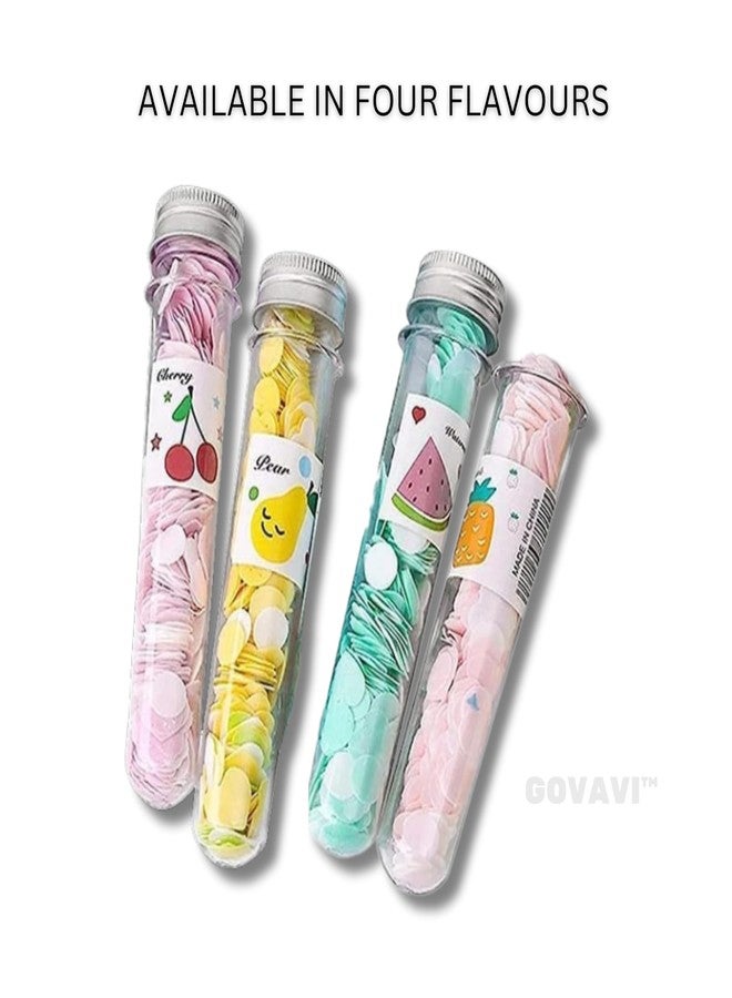 GOVAVI™ Flower Design Tube Shape Bottle Paper Soap Clean Soft Bath For Travel (Pack Of 1)(ASSORTED) (Pack of 2) - Image 3