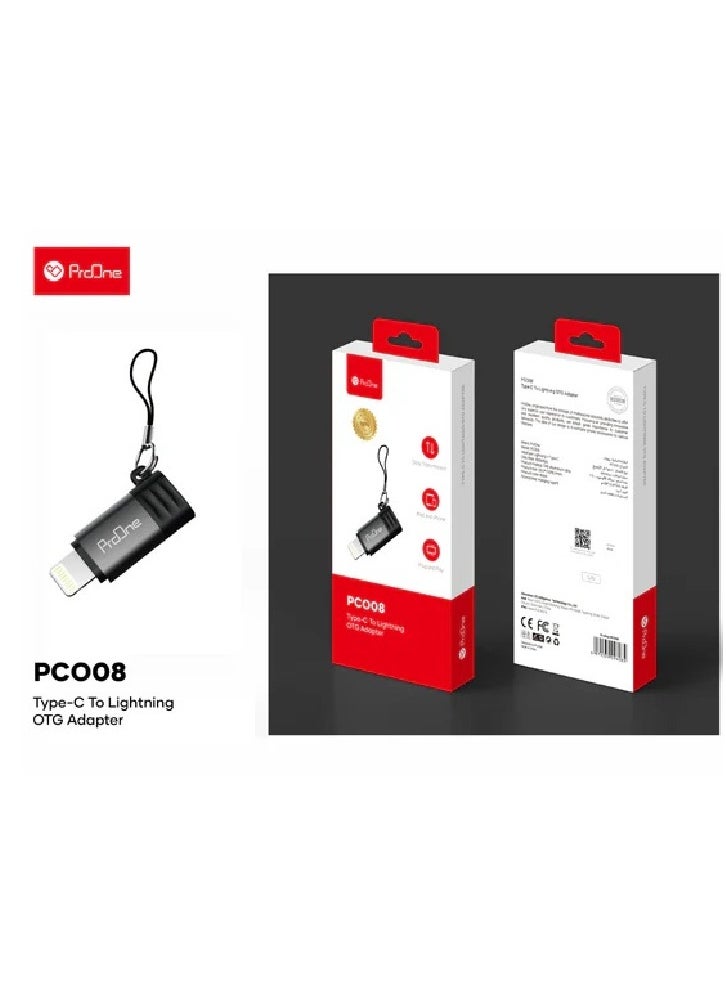 ProOne - Type C to lightning OTG adapter for iPhone and iPad, 480Mbps Fast Transfer Speed - Image 1