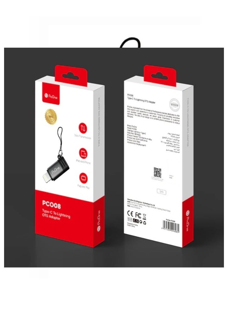 ProOne - Type C to lightning OTG adapter for iPhone and iPad, 480Mbps Fast Transfer Speed - Image 1