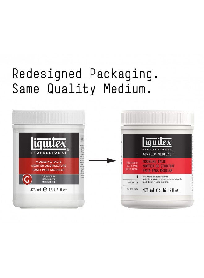 Liquitex Professional Modeling Paste, 473ml (16-oz) - Image 2