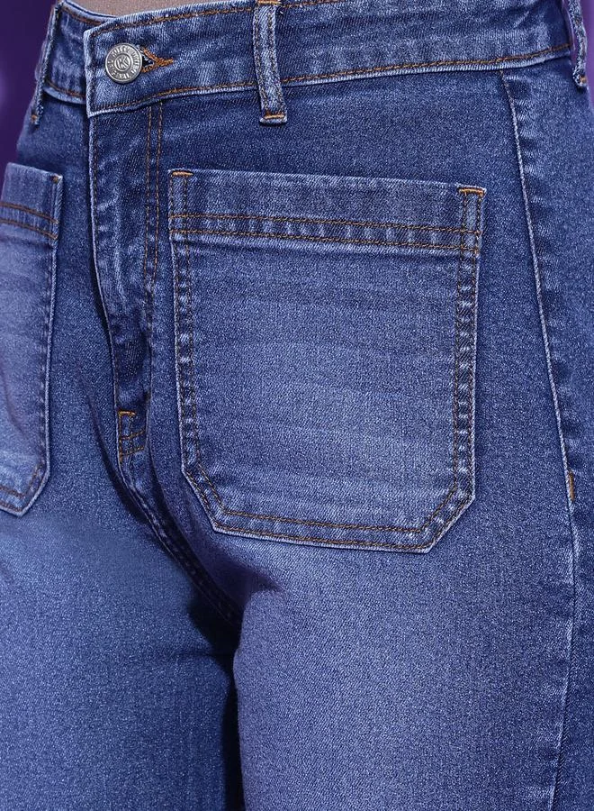 Kotty Kotty Acid Wash High Rise Bootcut Fit Jeans