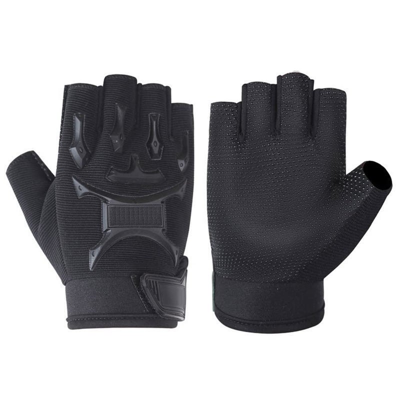 MagiDeal Children Half Finger Fingerless Short Gloves Mitt Mitten for Cycling MTB Exercise Skate Skateboard Roller Skating - Image 1