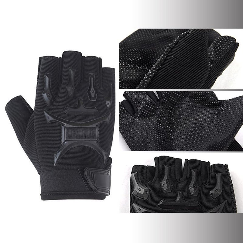 MagiDeal Children Half Finger Fingerless Short Gloves Mitt Mitten for Cycling MTB Exercise Skate Skateboard Roller Skating - Image 5