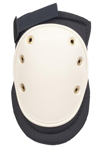 ALTA 50400 AltaFLEX Knee Protector Pad, Black Cordura Nylon Fabric, AltaGrip Fastening, Hard Cap, Long, White - Image 2