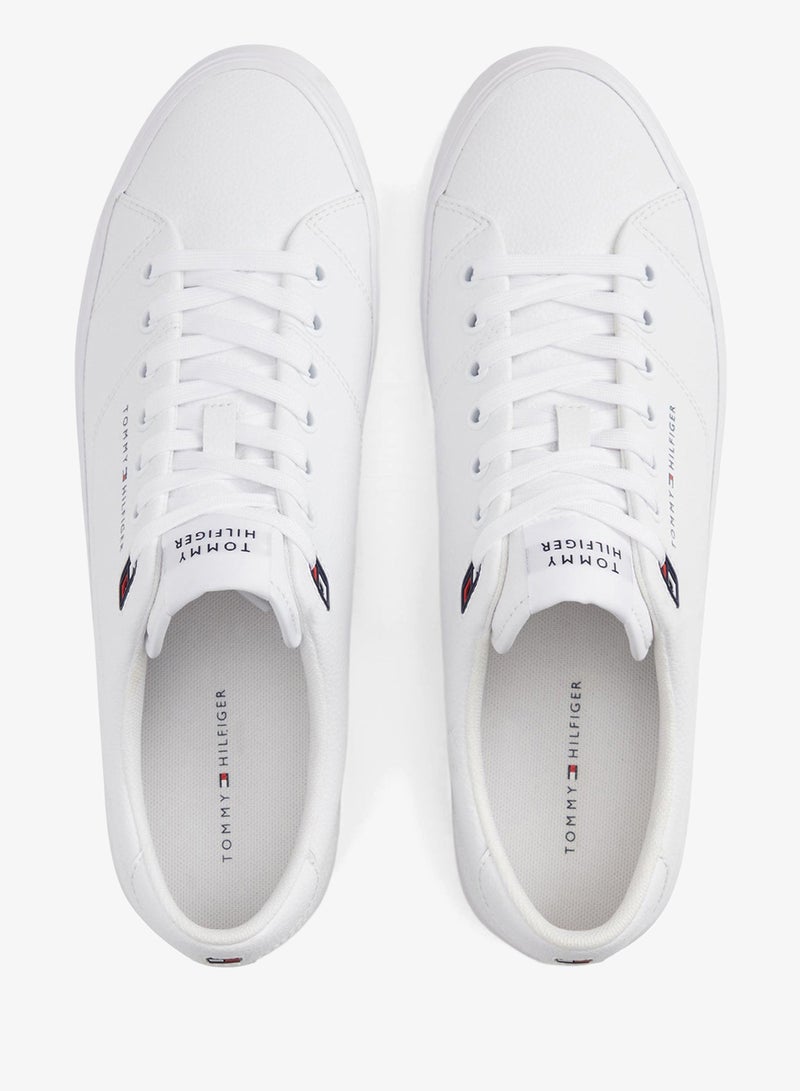 TOMMY HILFIGER Harlem Leather Vulcanised Sneakers - Image 4