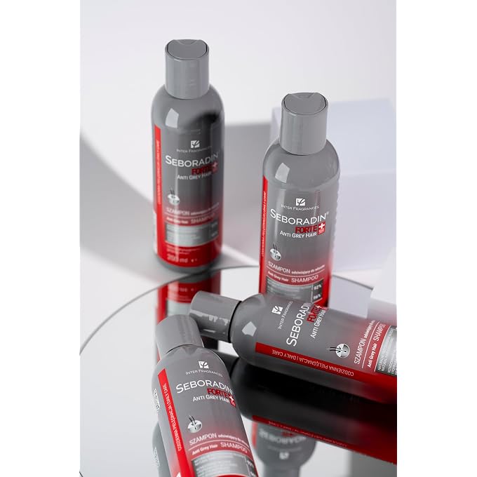 Seboradin Forte Anti Grey Hair Shampoo, Toning for Women and Men, 200 ml - Image 3