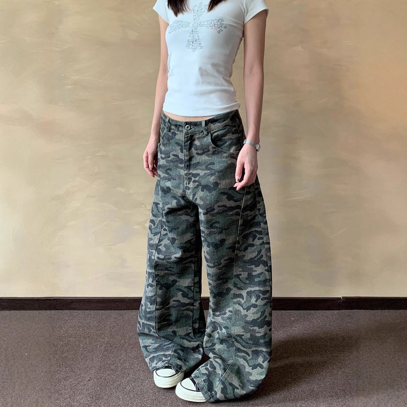 Unisex Classic Denim Jeans Loose Fit Daily Outdoor Wear - Image 1