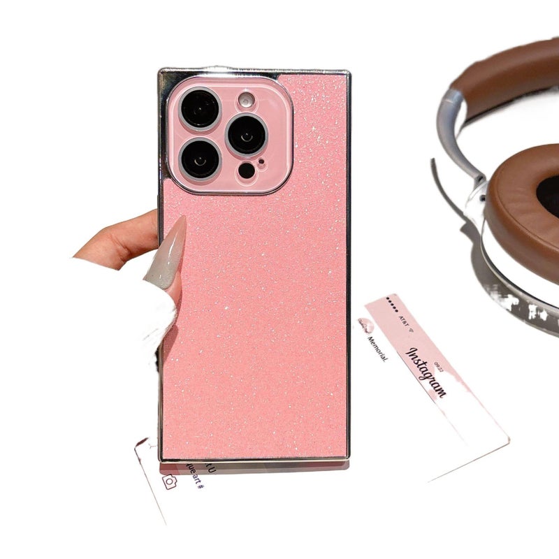غطاء واقي | حماية من السقوط | بريق مطلي بالكهرباء | أسود | سيليكون | مقاوم للصدمات لـ iPhone 15 / 15 Plus / 15 Pro / 15 Pro Max - Image 4