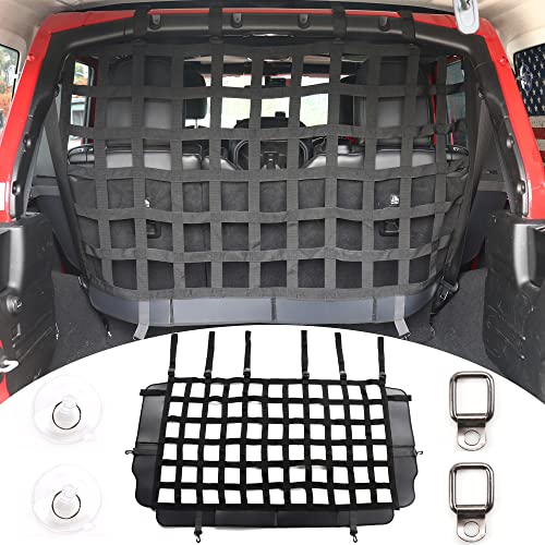RERPRO Pet Net Safety Dog Barrier for 20072026 Jeep Wrangler JK JL 4 Door Accessories Behind Rear Seat Pet Dog Covers Trunk Cargo Isolation Liner Net for Jeep Wrangler - Image 1