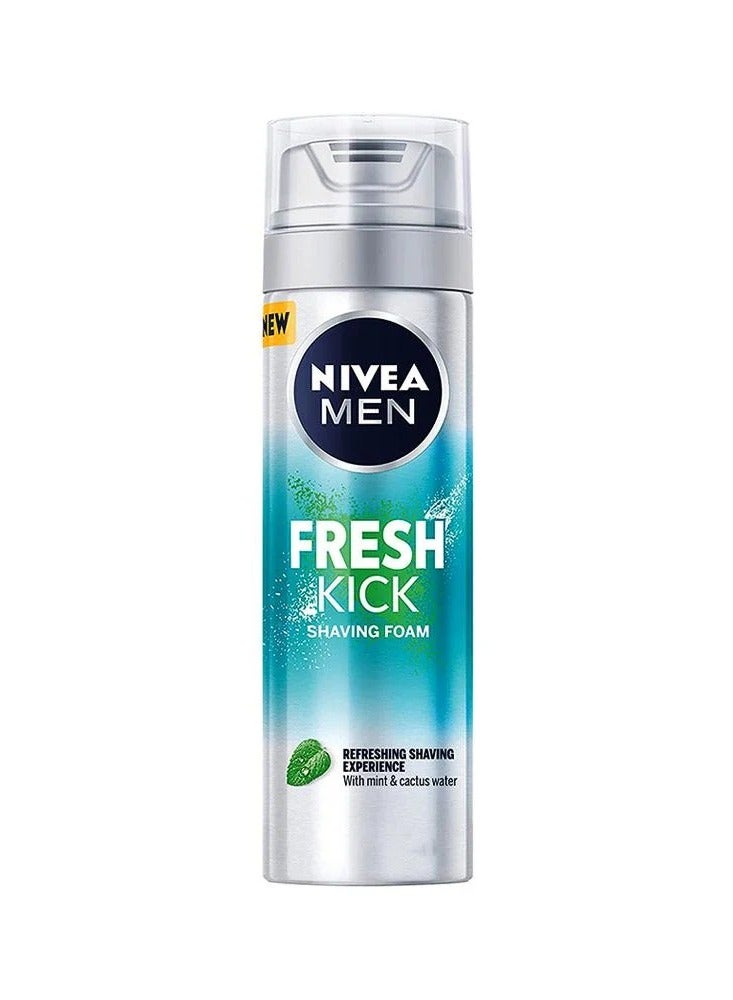 Nivea Men Fresh Kick Cool Touch Shaving Foam - 200ml