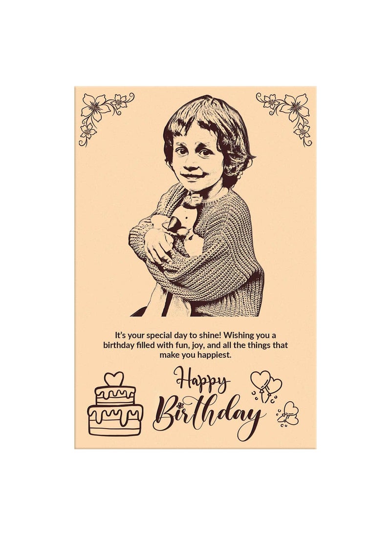 Gachwala Gachwala Personalized 6x4 Engraved Wooden Photo Frame Customized Wooden Frame for Birthday Special Occasions Unique Wooden Photo Frame Gift  - Image 1