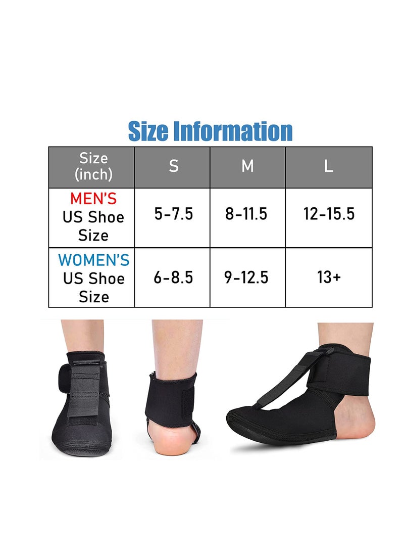 SYOSI - Plantar Fasciitis Night Splint Sock   Soft Stretching Boot Splint for Aching Feet  Heel Relief，Achilles Tendonitis Foot Support Brace for Right or Left FootMedium - Image 1