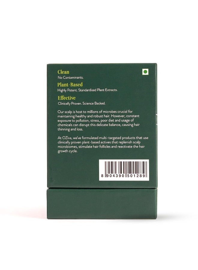 أوزيفا سيروم أوزيفا+ المتطور لنمو الشعر، مع ٣٪ ريدنسيل و١٪ مستخلص جذر لينديرا | يوازن ميكروبيوم فروة الرأس وينشط نمو الشعر | تركيبة علمية من مكونات نباتية نقية | بدون آثار جانبية | ٣٠ مل - Image 5